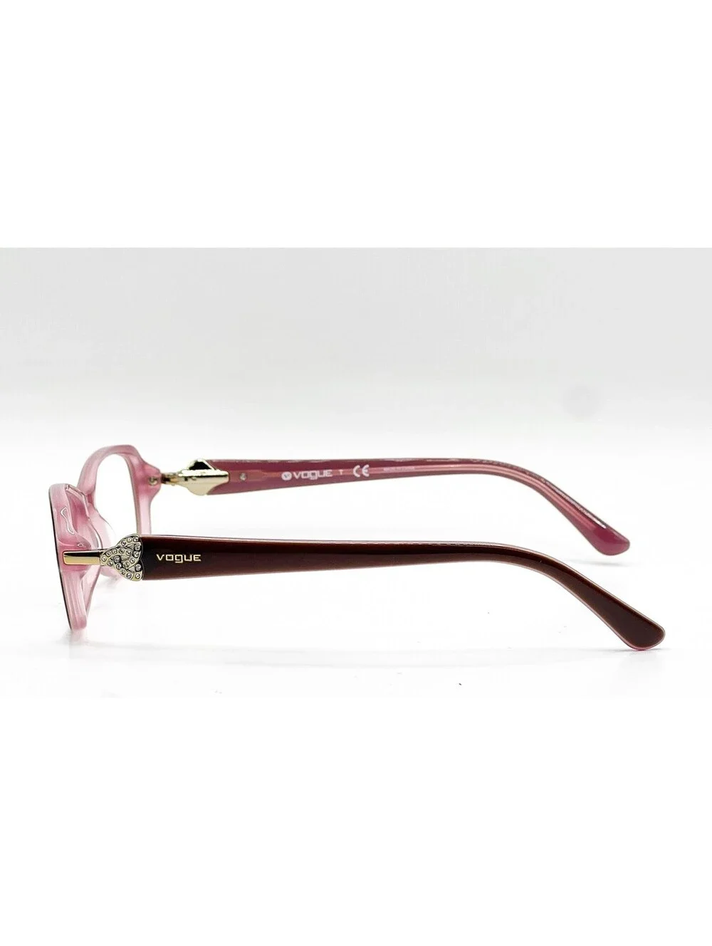 Vogue VO 2789-B 1941 Top Brown Pink Rectangle Authentic Eyeglass Frames 52-16